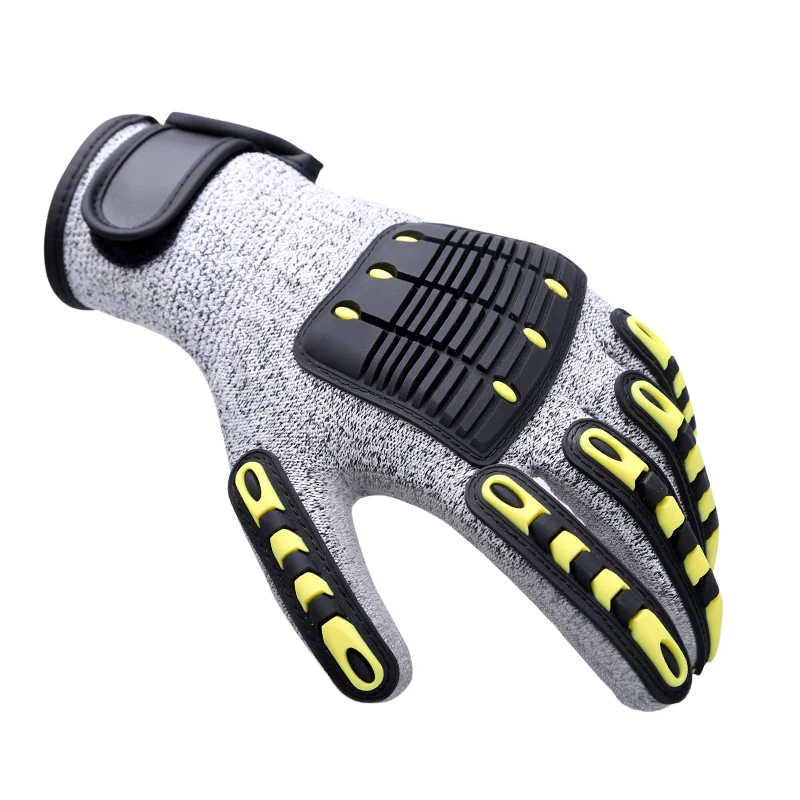 Gute Qualitt High Impact Rope Rescue Mechanic Anti vibration Knuckle  Protect Arbeits handschuhe