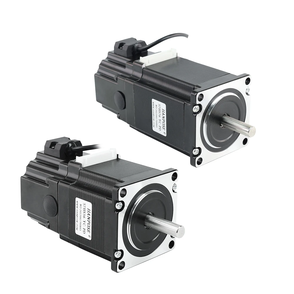 HANPOSE 1.8 ° 24V Nema23 57HS56/57HS76-YC-PD Nema23 2.8A 126N.cm Permanent Magnet Brake with Brake Motor