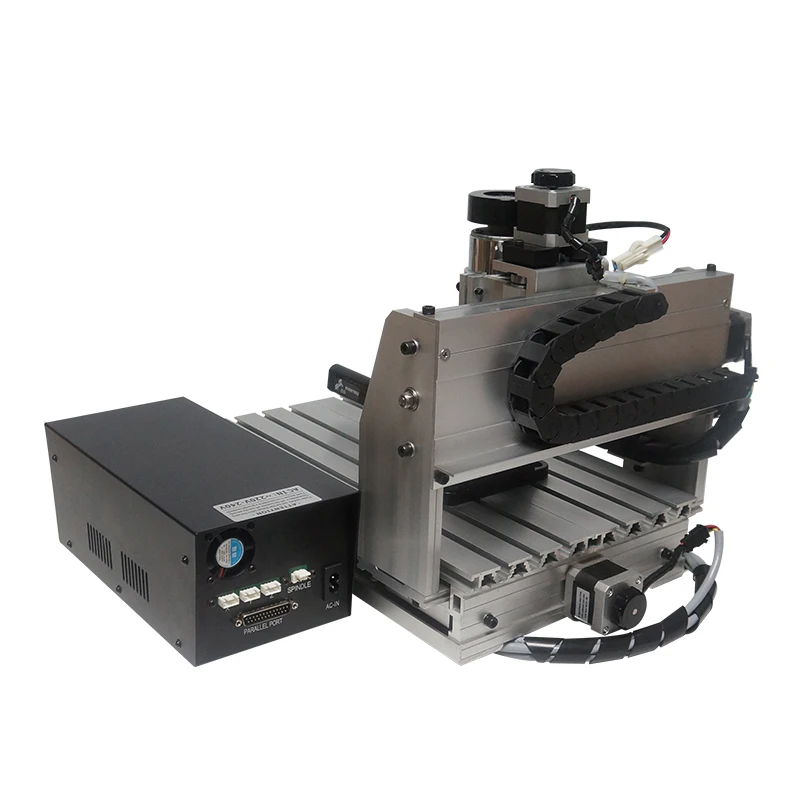 LY Mini CNC Router Milling Machine CNC2520T PCB Wood Carving Engraver Only 3axis 200W Spindle 250x200mm Engraving Area LPT Port
