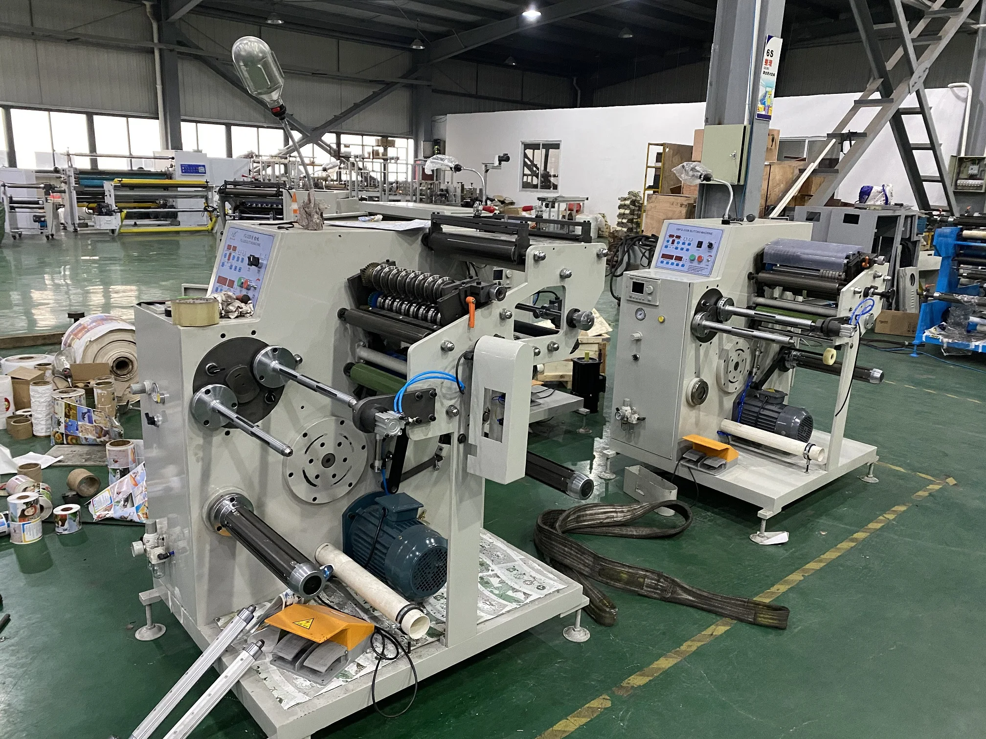 Adhesive Label Slitting Machine High Speed with Turret Rewinder Slitter Rewinder