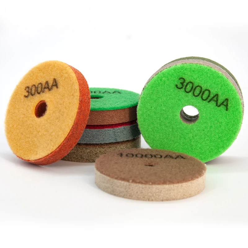 Aa Quality Dry Polishing Disc Sponge Flexible Polish Pads 125mm Diamond