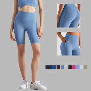 High Quality Shorts with Bag Yoga Pants Sports Fitness Shorts Suitable for Women's Exercise