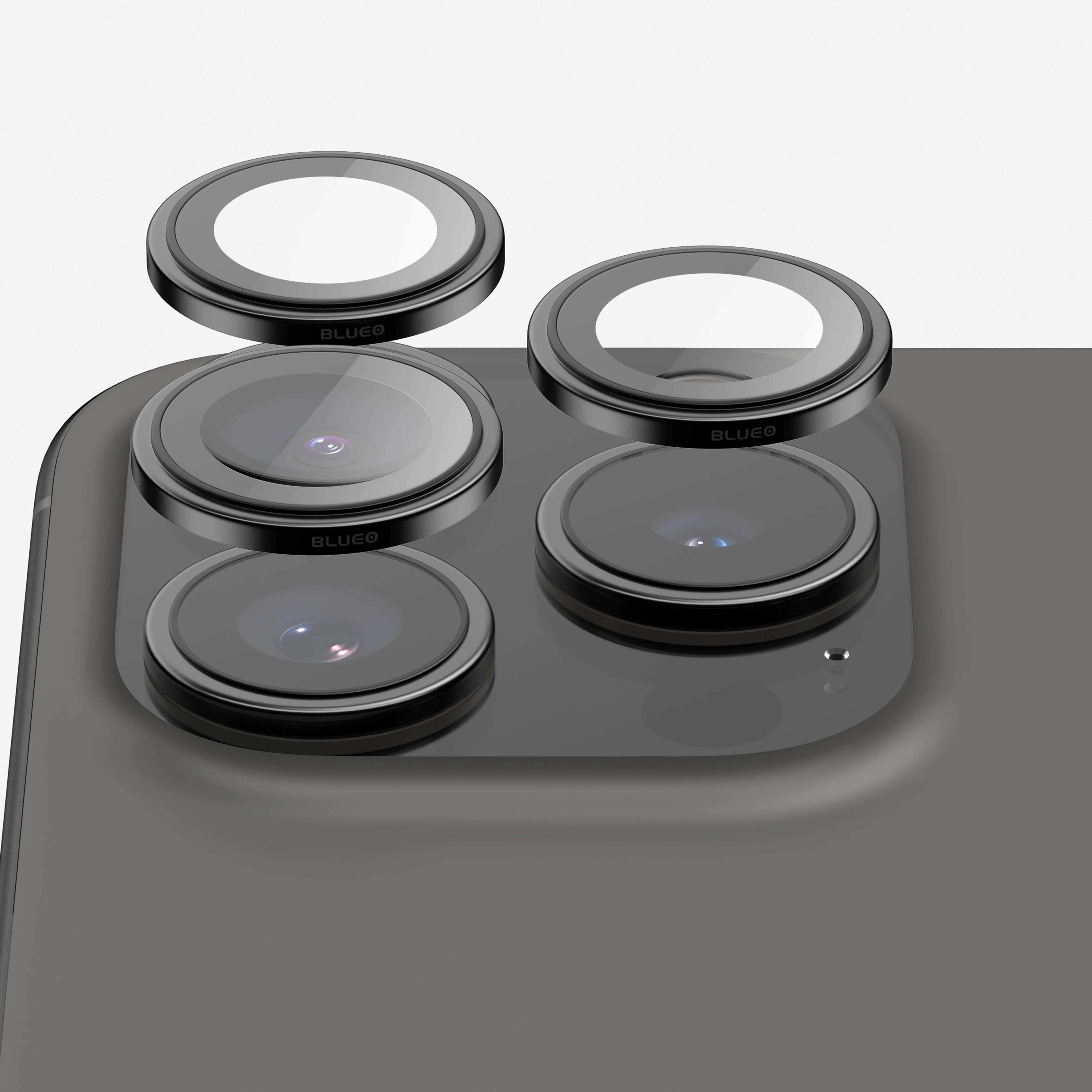 2024 BLUEO PVD Coating Camera Lens Protector Original Titanium Alloy Camera Lens Glass Protector for iPhone 15 Pro Max