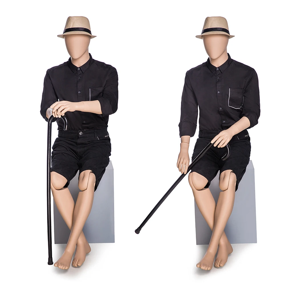 HM02-G Nude Male Flexible Simulation Mannequin Full Body Posing Freely Movable Joints Articulated Mannequin