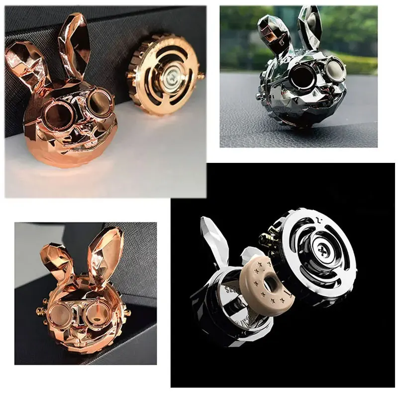 Rabbit Head Car Air Freshener Outlet Fragrance Magnetic Design Auto Decor Diffuser Interior Decoration Accessories