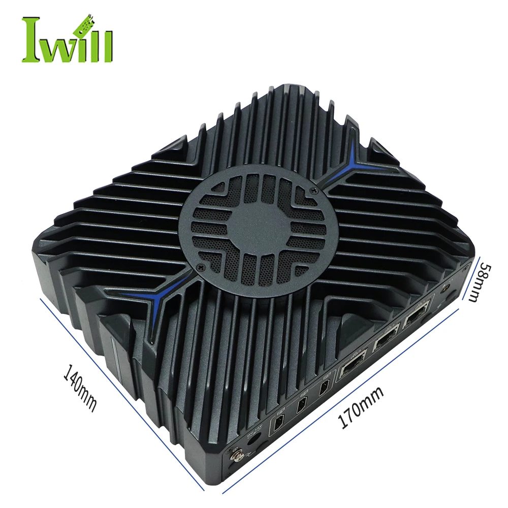 High Performance 12th Gen Mini Pc I7 1255U 3*HD Display 3*In-tel 2.5G Lan Computer Casing