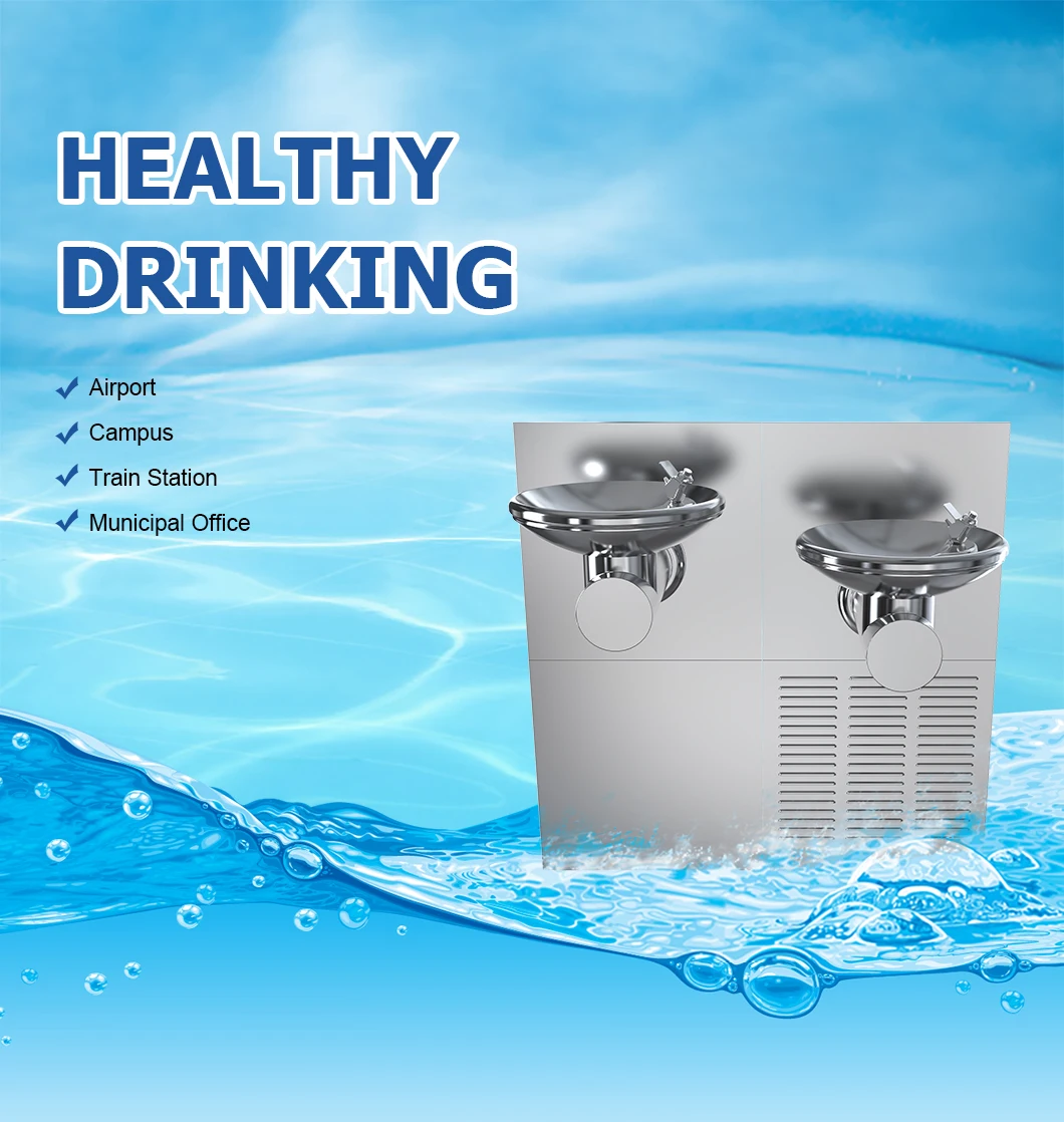 Wall Mounted Cold Water Drinking Fountain Commercial  Water Cooler Dispenser For Office details