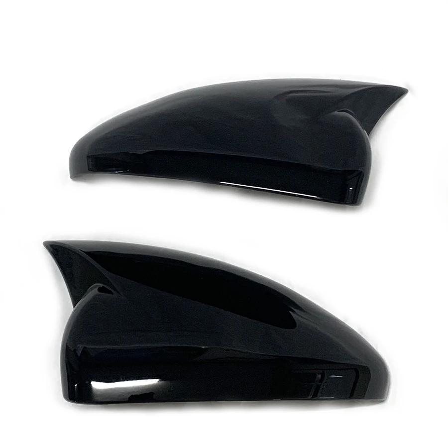 product pair ox horn style rearview mirror cover caps for chevrolet cruze 2009 2010 2011   2012 racing sports style car body accessories-5