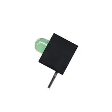 Hinchytek 6440 Yellow Green LED Lamp Black Bracket with 500pcs/Bag Holder Through Hole Dip LED Emitting Light