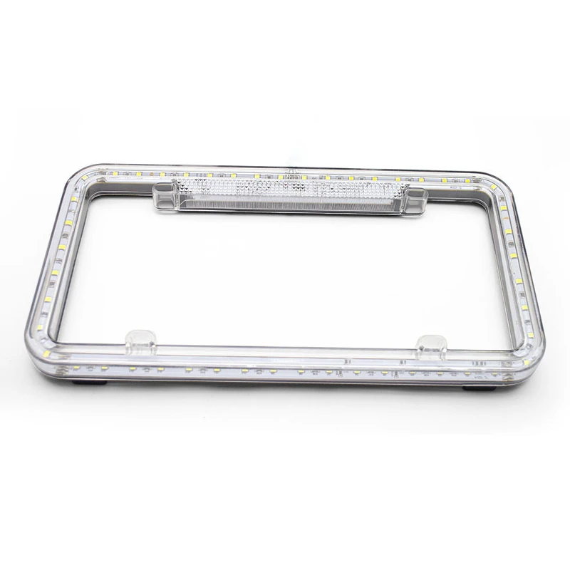LED Lighted Licence Plate Frame Colourful Lighted Licence Plate Holder for USA Cars