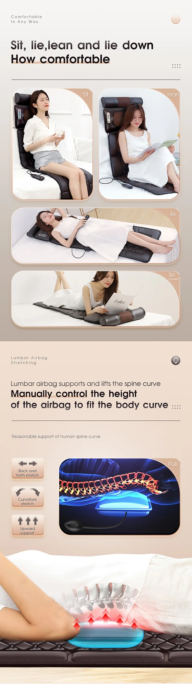 Trending Products 2023 New Arrivals Vibration Mattress Vibrating Smart