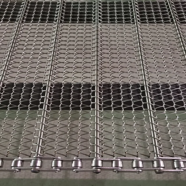 Stainless Steel Wire Mesh Spiral Conveyor Belts Steamer Net 4