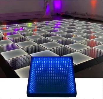 Led colorful dance floor/ dancing floor laser light/ digital dance floor mirror party stage light up dancing floor