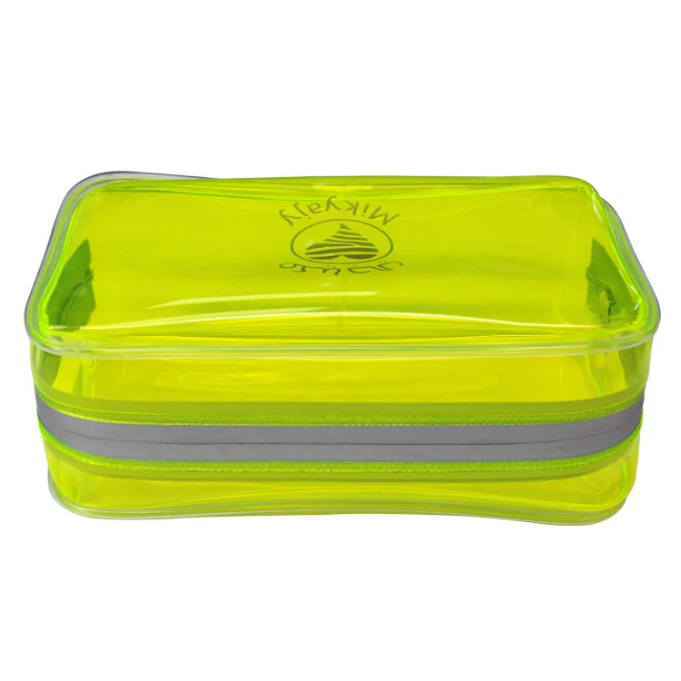 Holographic Waterproof Transparent Pvc Bag Custom Travel Make Up Pvc