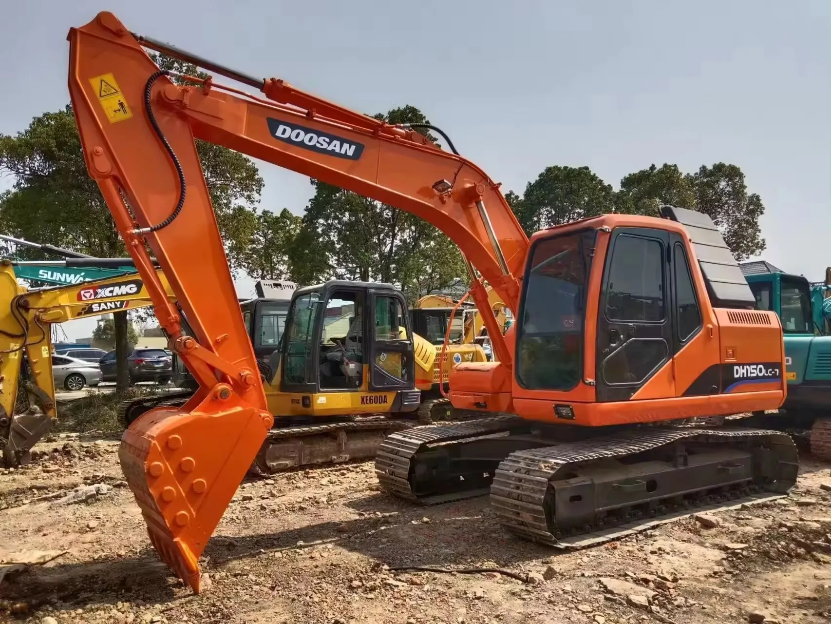 Used 15 Ton Doosan Dh150 7 Hydraulic Crawler Excavator Used Dh150