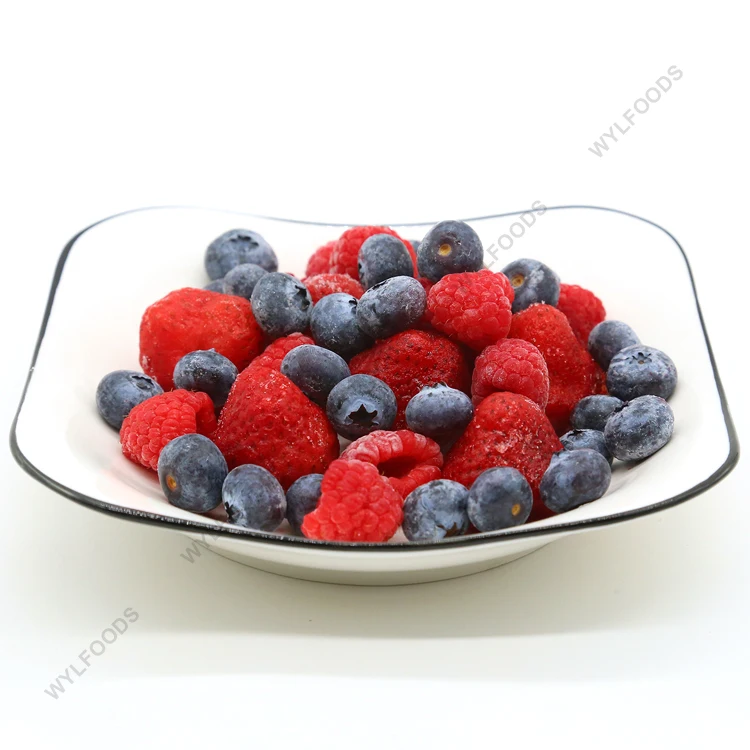 IQF Mixed Berry Raspberry /strawberry /blackberry /blueberry Whole Iqf Mix Berry Frozen Fruits  Frozen Whole Berries