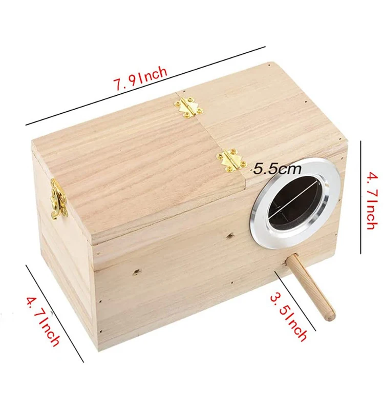 Boîte de nid d'oiseau, boîte de reproduction de maison de nid d'oiseau pour  animaux de compagnie en bois boîte d'accouplement de perroquets pour
