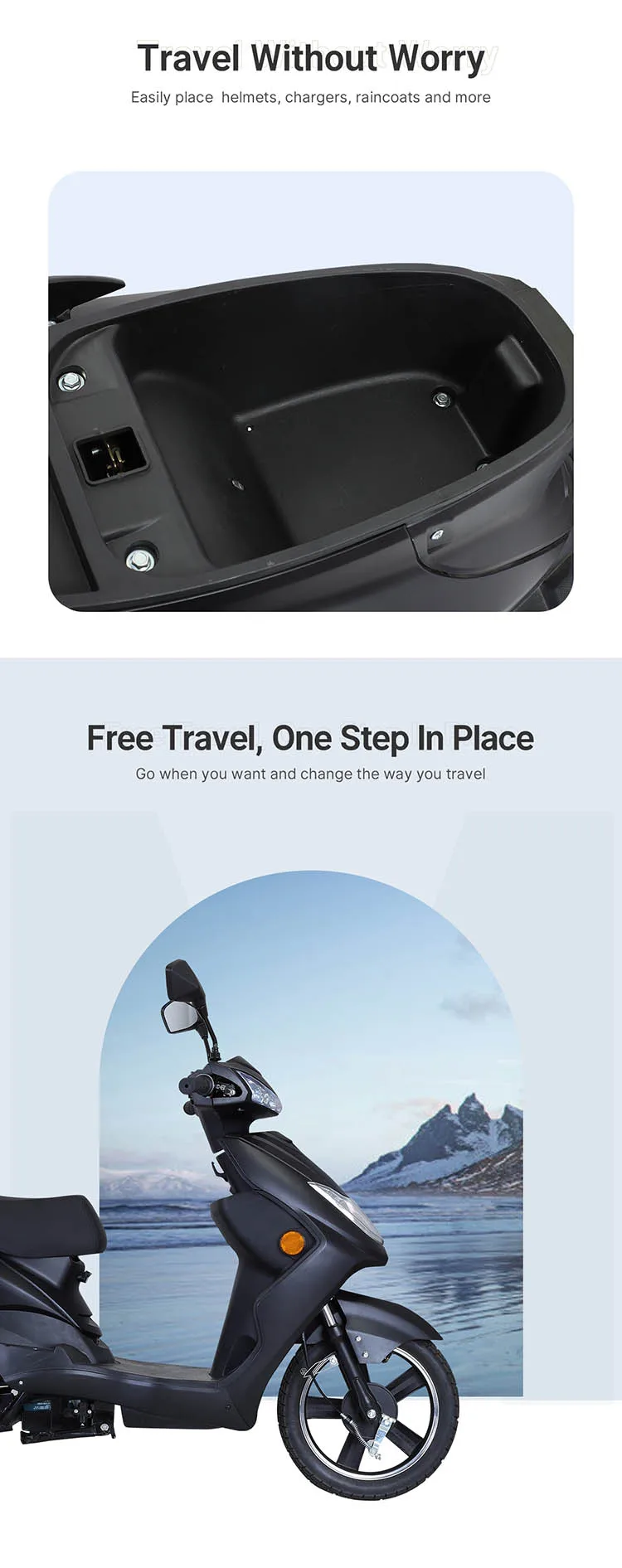 Tailg 500w 48v Cheap Lightweight Electric Motorcycle Scooter Electric