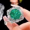 Anillo Parra verde, tamaño abierto.