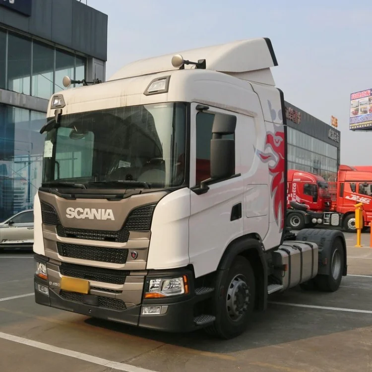 Factory Direct Sales 4*2 Sca-nia G450 Used and New Tractor Truck Airbag Bridge Design Motor Truck Head 6 Wheels 450hp Trucks