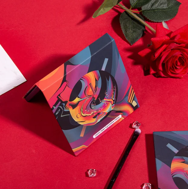 Новинка, тени для век 16 цветов, тени для век земляного цвета, матовые, фиолетовые, оранжевые, портативные, оптовая продажа, частная торговая марка, тени для век