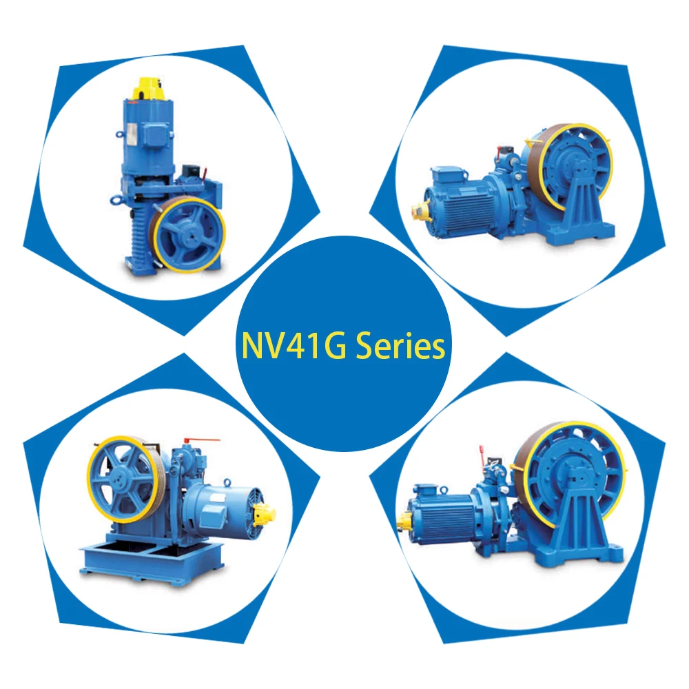 Excellent Traction System GT140WL VVVF Lift Geared Motor Elevator Traction Machine