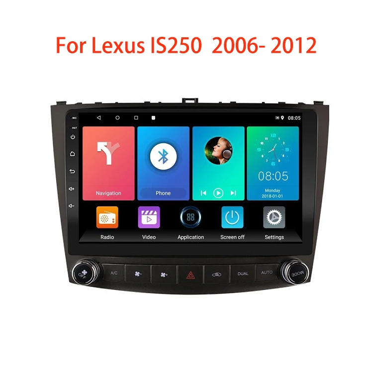 Android 10.0 System Car Radio Navigation for Lexus IS250 IS200 IS220 IS300 IS350 Head Unit Car GPS Stereo Multimedia Player in Dash Stereo WiFi BT 