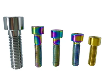 Hot selling Custom M6 M10 M8 CNC Titanium Alloy Hexagon socket head Cap Screw