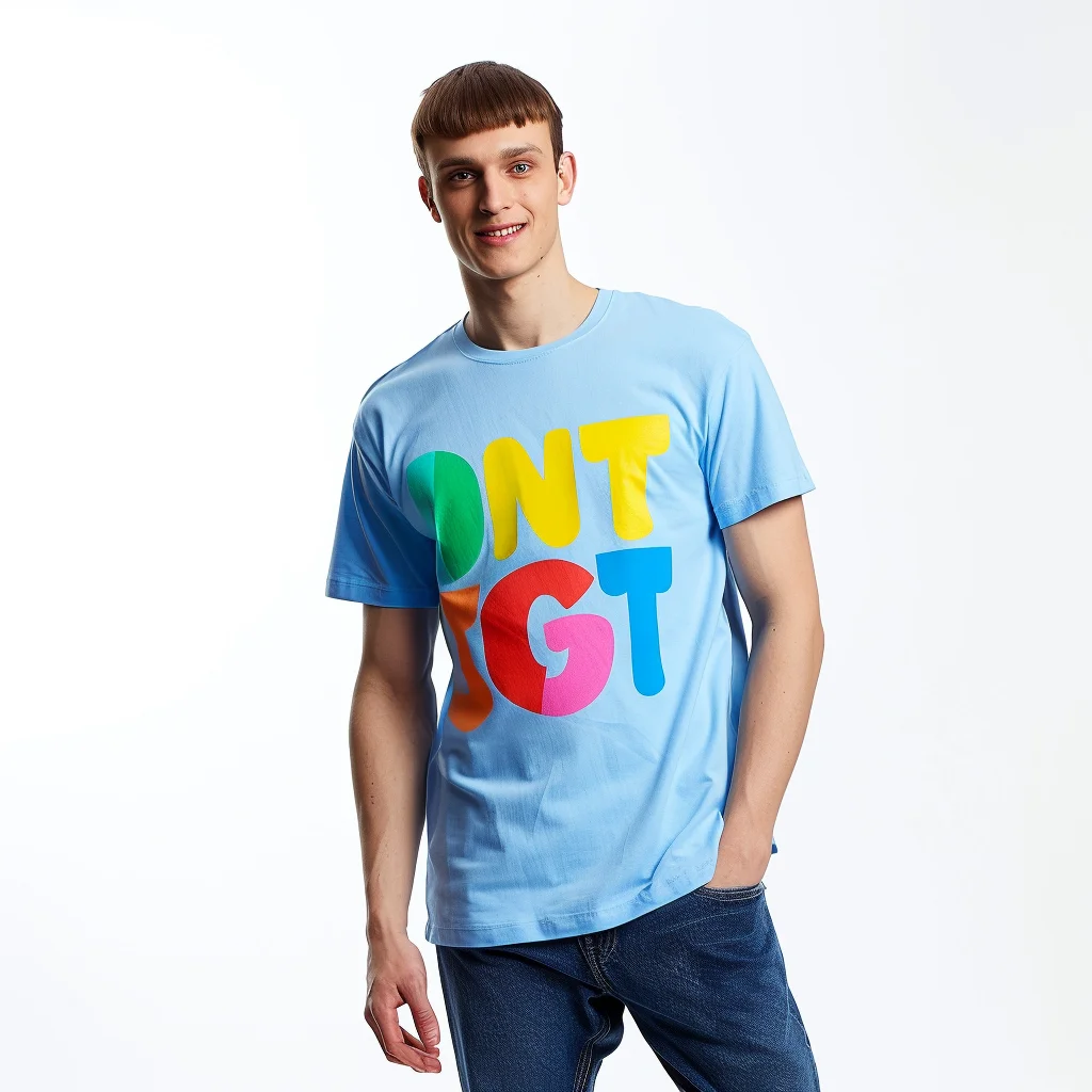 China Factory Premium Quality Custom Screen Print 96 Cotton 4 Elastane T Shirt