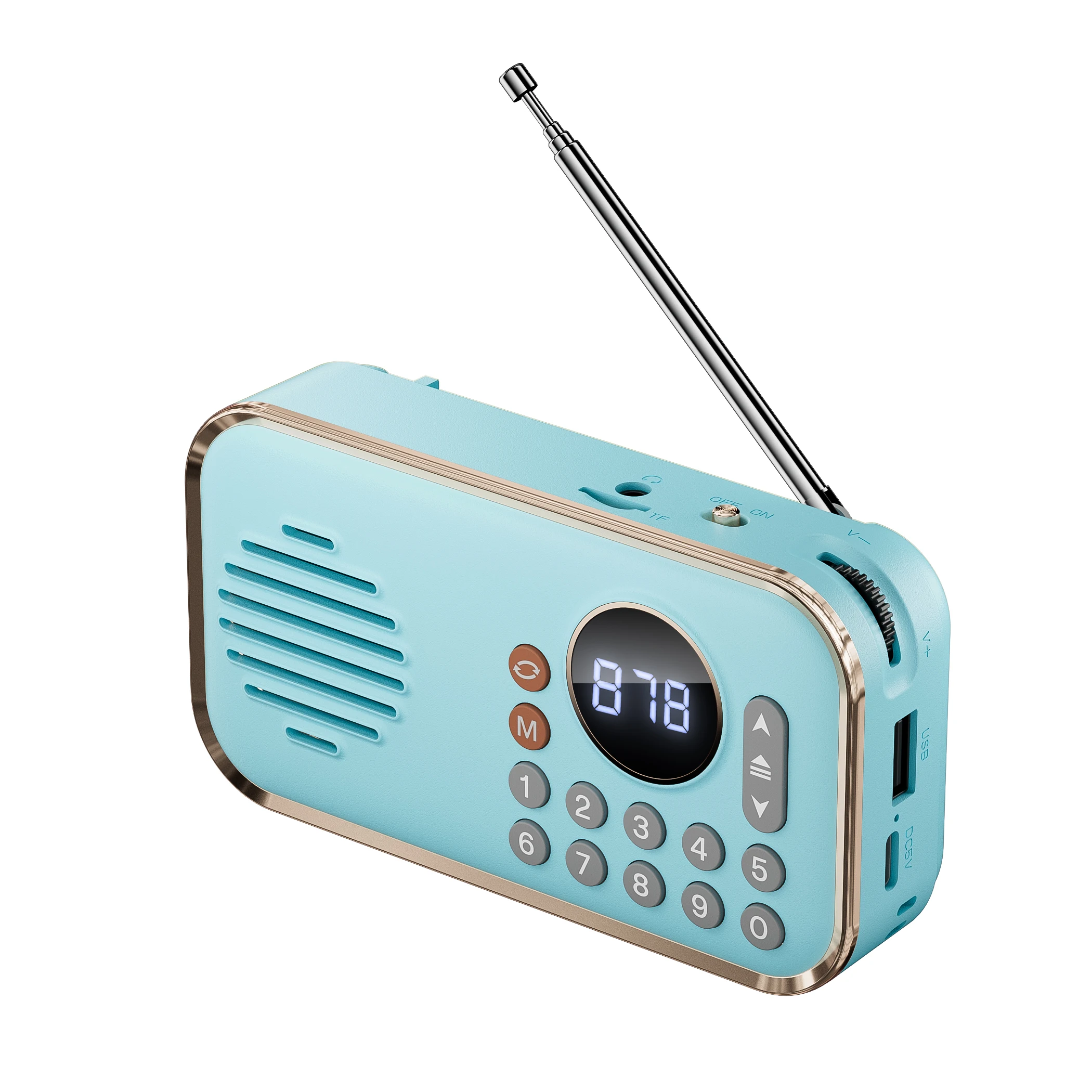 P35 Mini Radio Receiver Bluetooth Wireless Speakers Digital FM Radio for PC Phone Bluetooth Speaker Radio