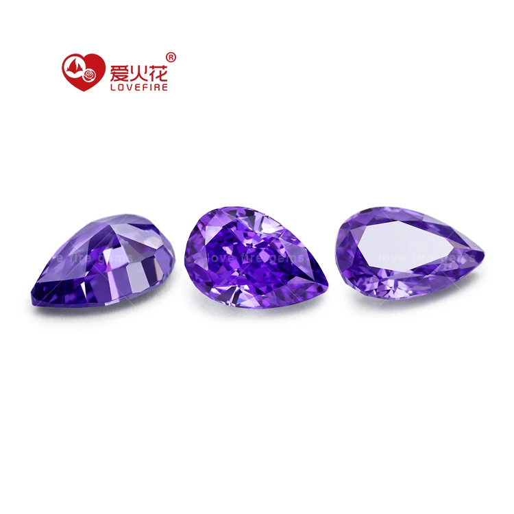 Shop Our All Size 4K 5A+ Synthetic Pear Crushed Ice Cut CZ Gems