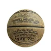 Leather basketball