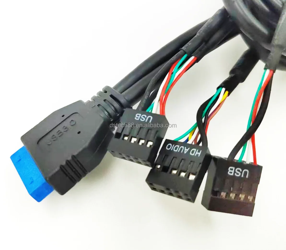 Desktop Front Panel Case Usb Cable With Usb 3.0x2 Usb2.0x2 Type C Hd