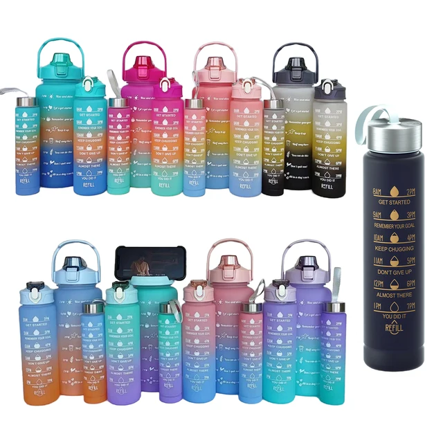 wholesale 280ml Cute Motivational Student Plastic Water Bottle  For Presents Summer Everyday