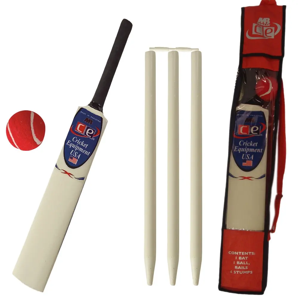 Coxeer Kids Cricket Gift Set Developmental Sports Toy Nonslip Handle Outdoor Game Set for Backyard 