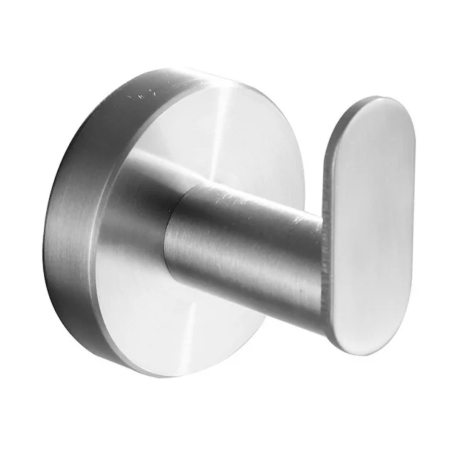 Bathroom Kitchen Round Coat Hooks for Drilling Wall Hook with Screw 304  Stainless Steel Towel Hook