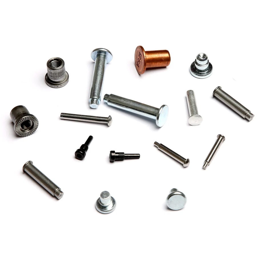 Factory No-standard Cold Formed Rivets & Pins Carbon Steel Zinc Plated Solid Shoulder Rivets Aluminum Shoulder Step Rivet