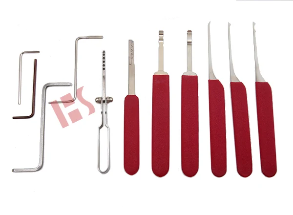 Updated Version Haoshi Big Set Locksmith Tools Safe Lockpick Tools for Safe Box Main Auxiliary Locks 076007
