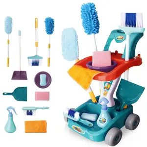EPT Educational Kids House Cleaning Play Set Clean Tool Toy Plastic Children Tool Pretend Play Cleaning Set