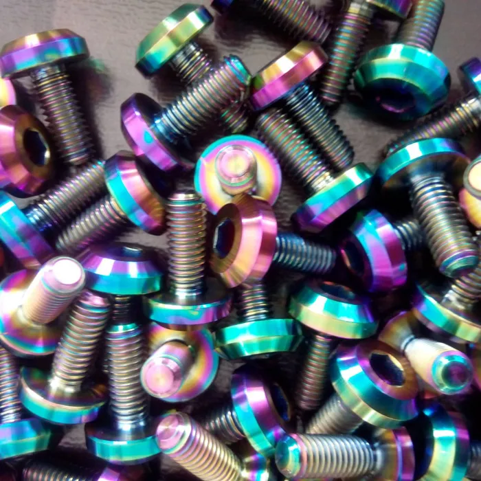 Titanium Button Head Screw M3 M4 M5 M6 M8 M10  Titanium Alloy Bolt for Motorcycle