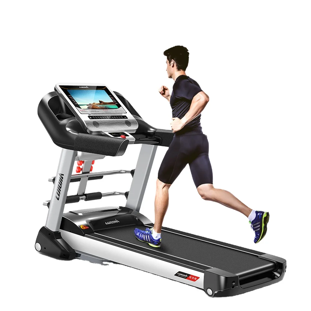 Lijiujia Home Use Gym Motorized Easy Installation Treadmill Fitness  Foldable Equipment Multi Function LCD Screen Running Machine