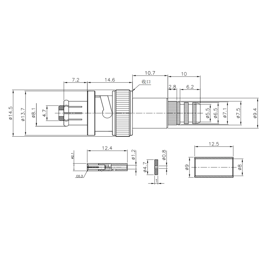 product bnc male connector high voltage 5000v rf coaxial connector with factory price-3