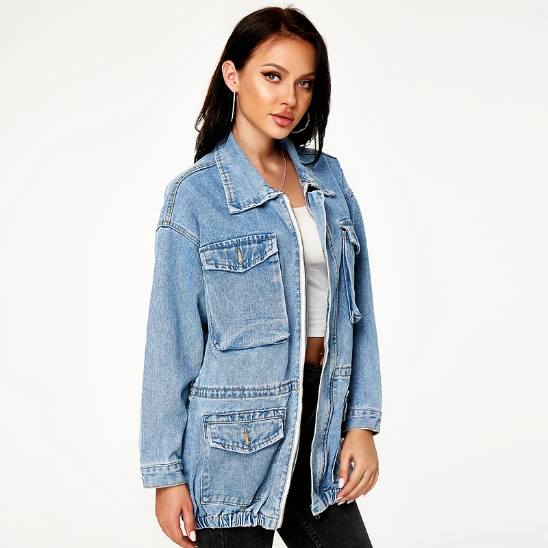 light blue womens denim jacket