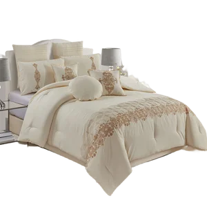 OEM ODM Factory Directly Designer Comforter Sets Luxury Embroidery Comforter Bed Set Comforter for Living Room