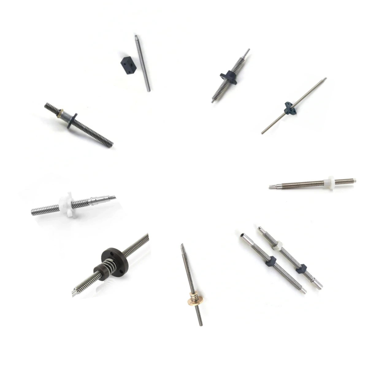 4mm Diameter T4x1 T4x2 T4x4 Stainless Steel Carbon Steel Tr4x1 Tr4x2 Tr4x4 Precision Trapezoidal Lead Screw