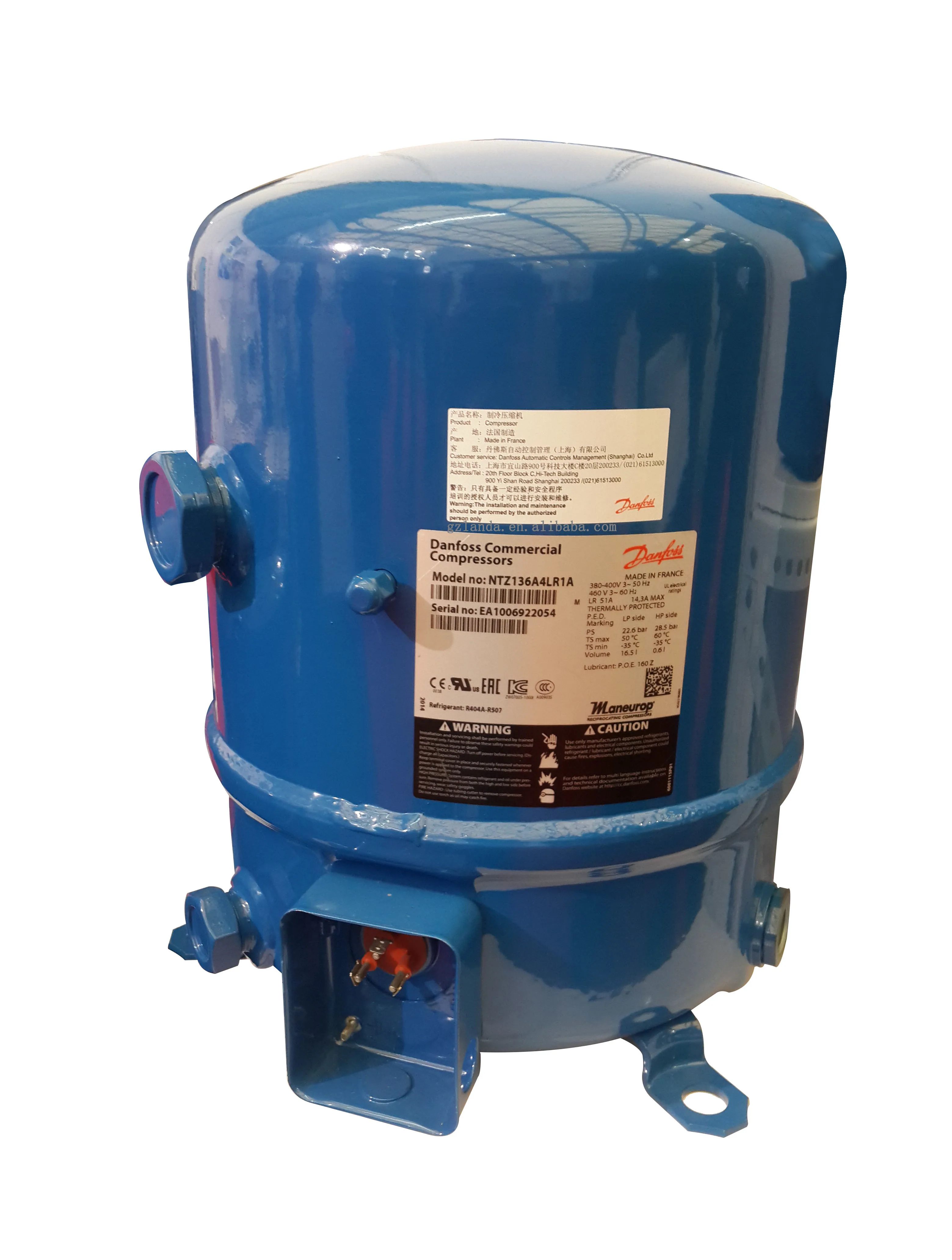 Original Danfos R404a-R507 3HP MTZ40JH4AVE Refrigeration Piston ...