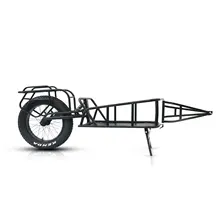 BTN US Warehouse One Wheel Fat Tire Hunting Bicycle Electric Bike Trailer Suspension Ebike Cargo Trailer Camper Trailer