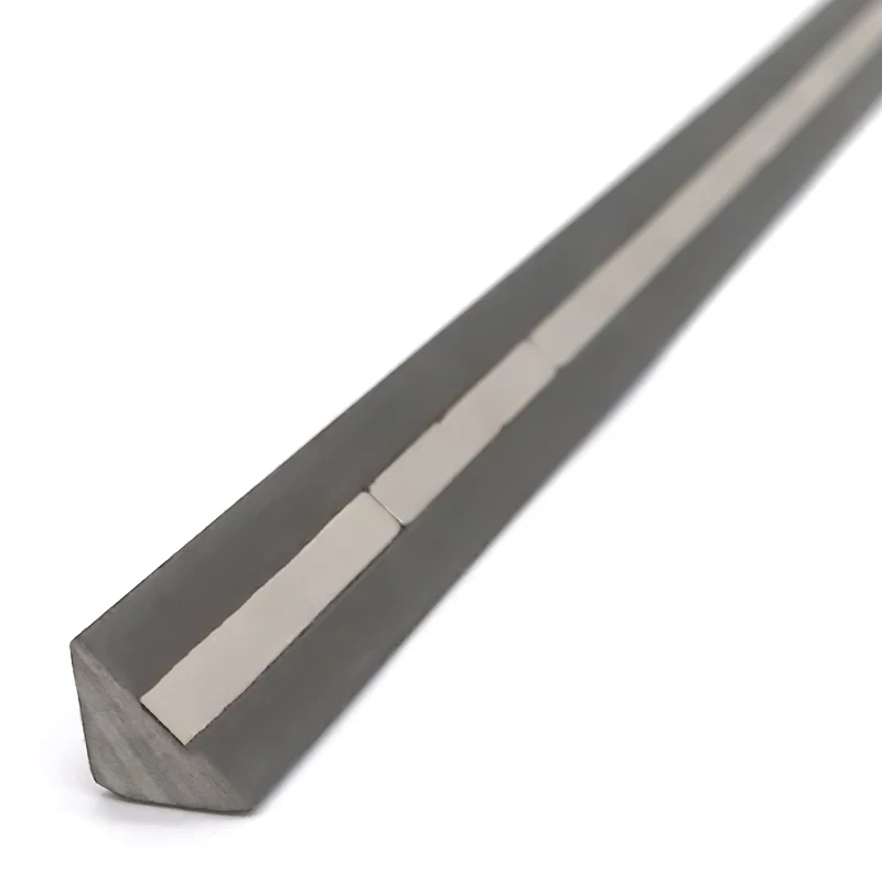 Factory Price Building Accessory Embedment Parts 15x15mm Single Side Magnet Triangular Neodymium Magnetic Steel Chamfer Bar