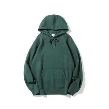 Custom Men's Streetwear Hoodie High Quality Heavy Weight Cotton Stringless OEM Logo Pulsed Print Pattern Autumn Hooded Collar