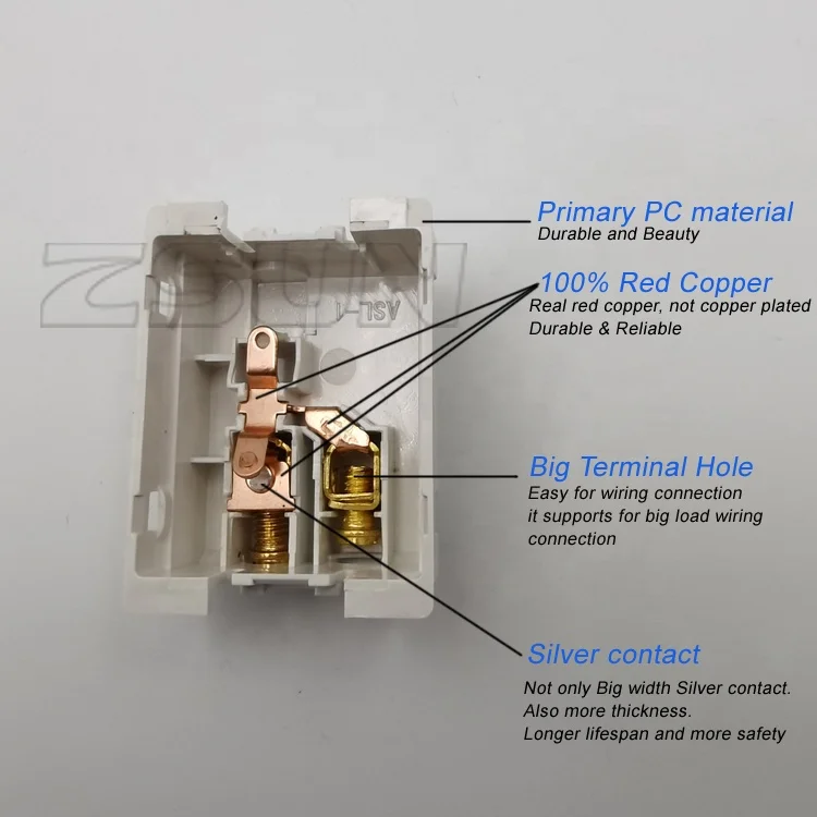 EU 6 Gang Gold Color Customization Home Wall Switch Manufacturer